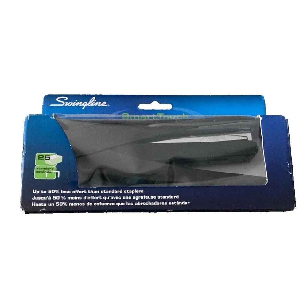 Swingline SmartTouch Stapler-Full Strip 25-Sheet Capacity-Black-SWI66503-NIB